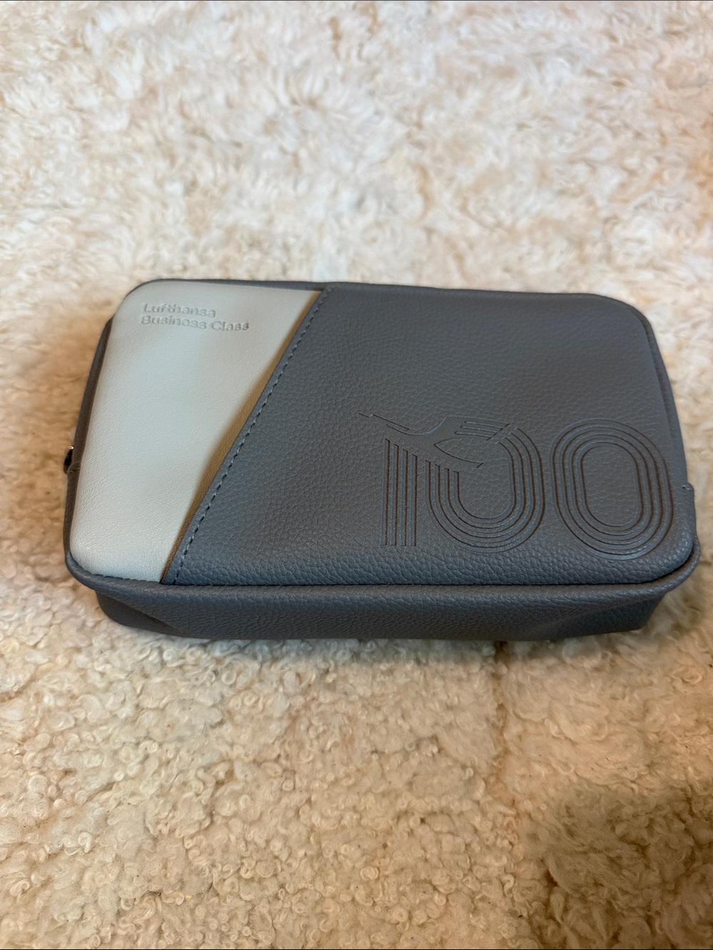 Unopened - Lufthansa Business Class Gray Travel Pouch 100yrs Collectioner